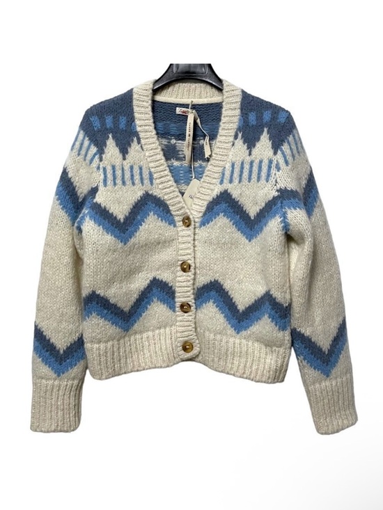 Faherty Sweaters - NWT FAHERTY Icelyn Alpaca Fairisle Cardigan in Frosty Fairisle M